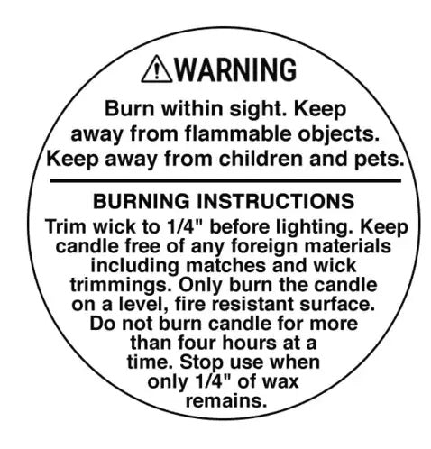 1.25" Warning Label (66ct)